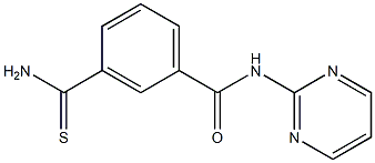 3-(aminocarbonothioyl)-N-pyrimidin-2-ylbenzamide Struktur