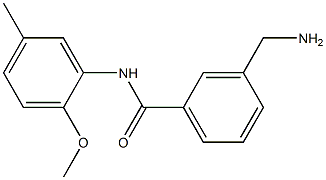 3-(aminomethyl)-N-(2-methoxy-5-methylphenyl)benzamide Struktur