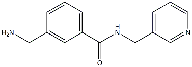 3-(aminomethyl)-N-(pyridin-3-ylmethyl)benzamide Struktur