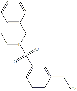 3-(aminomethyl)-N-benzyl-N-ethylbenzene-1-sulfonamide Struktur