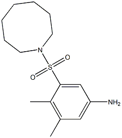 3-(azocane-1-sulfonyl)-4,5-dimethylaniline Struktur