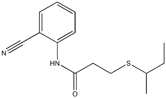 3-(butan-2-ylsulfanyl)-N-(2-cyanophenyl)propanamide Struktur