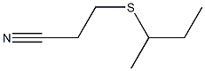 3-(butan-2-ylsulfanyl)propanenitrile Struktur