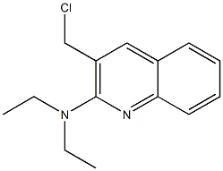 3-(chloromethyl)-N,N-diethylquinolin-2-amine Struktur