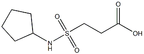 3-(cyclopentylsulfamoyl)propanoic acid Struktur