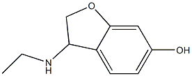 3-(ethylamino)-2,3-dihydro-1-benzofuran-6-ol Struktur