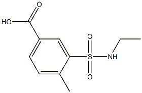 3-(ethylsulfamoyl)-4-methylbenzoic acid Struktur