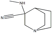 3-(methylamino)-1-azabicyclo[2.2.2]octane-3-carbonitrile Struktur