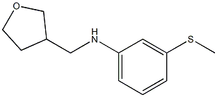 3-(methylsulfanyl)-N-(oxolan-3-ylmethyl)aniline Struktur