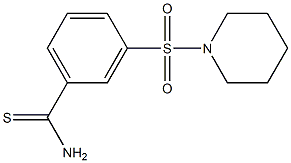 3-(piperidin-1-ylsulfonyl)benzenecarbothioamide Struktur