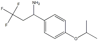 3,3,3-trifluoro-1-[4-(propan-2-yloxy)phenyl]propan-1-amine Struktur