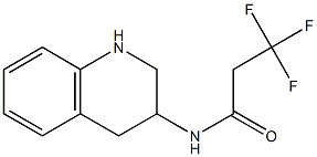 3,3,3-trifluoro-N-(1,2,3,4-tetrahydroquinolin-3-yl)propanamide Struktur