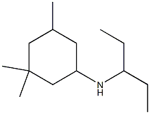 3,3,5-trimethyl-N-(pentan-3-yl)cyclohexan-1-amine Struktur