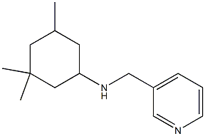 3,3,5-trimethyl-N-(pyridin-3-ylmethyl)cyclohexan-1-amine Struktur