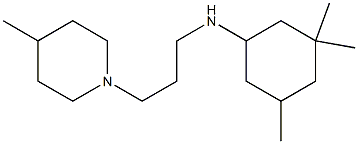 3,3,5-trimethyl-N-[3-(4-methylpiperidin-1-yl)propyl]cyclohexan-1-amine Struktur