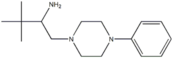 3,3-dimethyl-1-(4-phenylpiperazin-1-yl)butan-2-amine Struktur