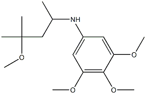 3,4,5-trimethoxy-N-(4-methoxy-4-methylpentan-2-yl)aniline Struktur