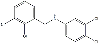 3,4-dichloro-N-[(2,3-dichlorophenyl)methyl]aniline Struktur