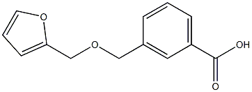 3-[(2-furylmethoxy)methyl]benzoic acid Struktur