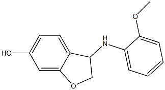 3-[(2-methoxyphenyl)amino]-2,3-dihydro-1-benzofuran-6-ol Struktur