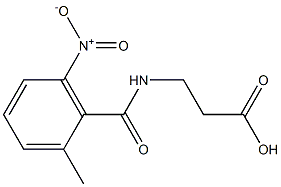 3-[(2-methyl-6-nitrophenyl)formamido]propanoic acid Struktur