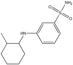 3-[(2-methylcyclohexyl)amino]benzene-1-sulfonamide Struktur