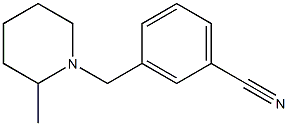 3-[(2-methylpiperidin-1-yl)methyl]benzonitrile Struktur