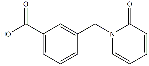 3-[(2-oxopyridin-1(2H)-yl)methyl]benzoic acid Struktur