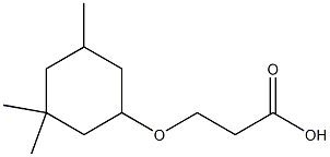 3-[(3,3,5-trimethylcyclohexyl)oxy]propanoic acid Struktur