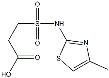 3-[(4-methyl-1,3-thiazol-2-yl)sulfamoyl]propanoic acid Struktur