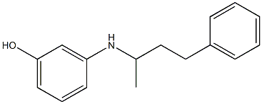 3-[(4-phenylbutan-2-yl)amino]phenol Struktur