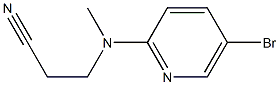 3-[(5-bromopyridin-2-yl)(methyl)amino]propanenitrile Struktur