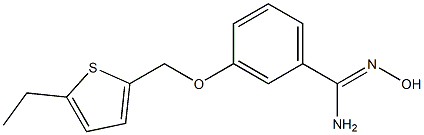 3-[(5-ethylthien-2-yl)methoxy]-N'-hydroxybenzenecarboximidamide Struktur