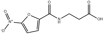 3-[(5-nitrofuran-2-yl)formamido]propanoic acid Struktur