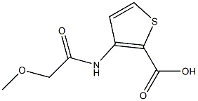 3-[(methoxyacetyl)amino]thiophene-2-carboxylic acid Struktur