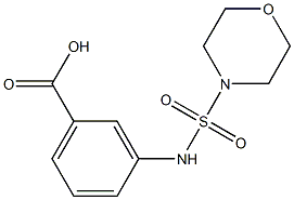 3-[(morpholine-4-sulfonyl)amino]benzoic acid Struktur