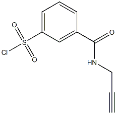 3-[(prop-2-ynylamino)carbonyl]benzenesulfonyl chloride Struktur