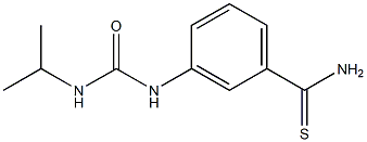 3-[(propan-2-ylcarbamoyl)amino]benzene-1-carbothioamide Struktur