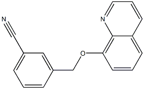 3-[(quinolin-8-yloxy)methyl]benzonitrile Struktur