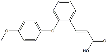 3-[2-(4-methoxyphenoxy)phenyl]prop-2-enoic acid Struktur