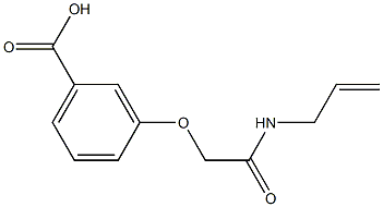 3-[2-(allylamino)-2-oxoethoxy]benzoic acid Struktur