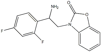 3-[2-amino-2-(2,4-difluorophenyl)ethyl]-2,3-dihydro-1,3-benzoxazol-2-one Struktur