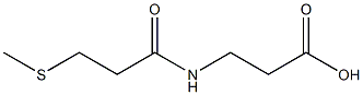 3-[3-(methylsulfanyl)propanamido]propanoic acid Struktur