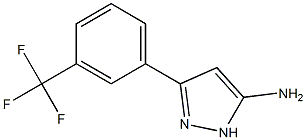 3-[3-(trifluoromethyl)phenyl]-1H-pyrazol-5-amine Struktur