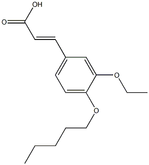 3-[3-ethoxy-4-(pentyloxy)phenyl]prop-2-enoic acid Struktur