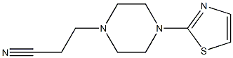 3-[4-(1,3-thiazol-2-yl)piperazin-1-yl]propanenitrile Struktur