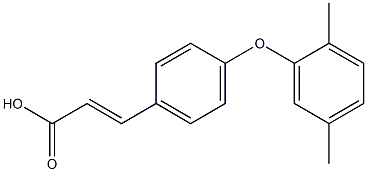 3-[4-(2,5-dimethylphenoxy)phenyl]prop-2-enoic acid Struktur