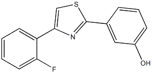 3-[4-(2-fluorophenyl)-1,3-thiazol-2-yl]phenol Struktur