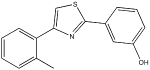 3-[4-(2-methylphenyl)-1,3-thiazol-2-yl]phenol Struktur