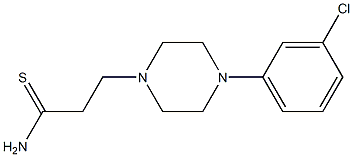 3-[4-(3-chlorophenyl)piperazin-1-yl]propanethioamide Struktur